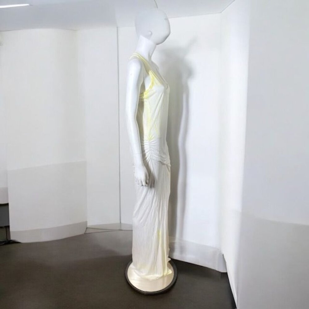 Young Fabulous & Broke Maxi Dress White Yellow, Size Large - Picture 8 of 13